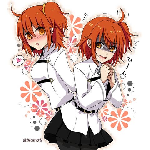 FGOイラスト　リヨぐだ