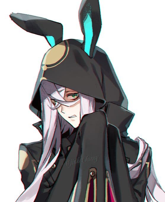 【FGO】黒ウサギのお兄さんウサギの顔（幻覚）　Fate/GrandOrderのイラスト紹介2148