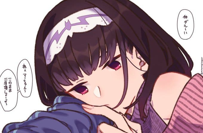 【FGO】五月の呪いから抜け出せないおっきーの腕枕。　Fate/GrandOrderのイラスト紹介2156