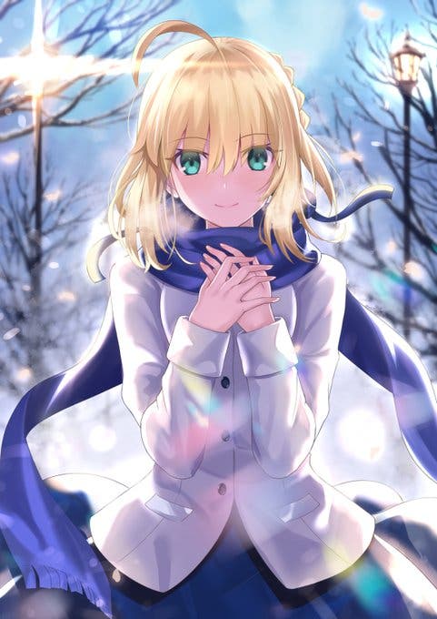 【FGO】セイバー。 メリークリスマスです　Fate/GrandOrderのイラスト紹介2374