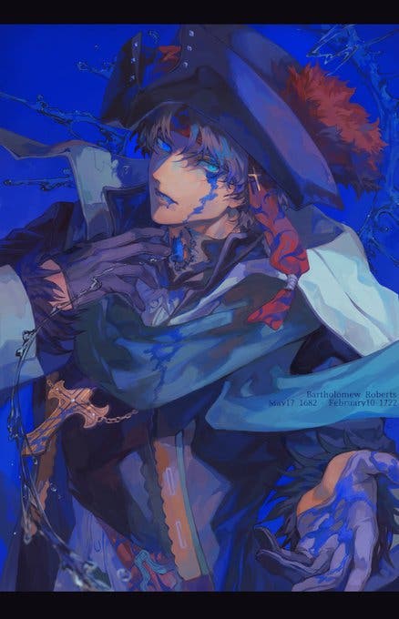 【FGO】バーソロミュー・ロバーツ　Fate/GrandOrderのイラスト紹介2413