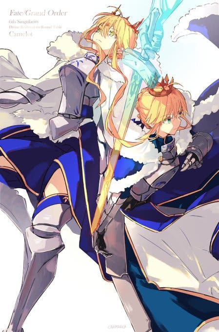 【FGO】騎士王と獅子王　Fate/GrandOrderのイラスト紹介2680