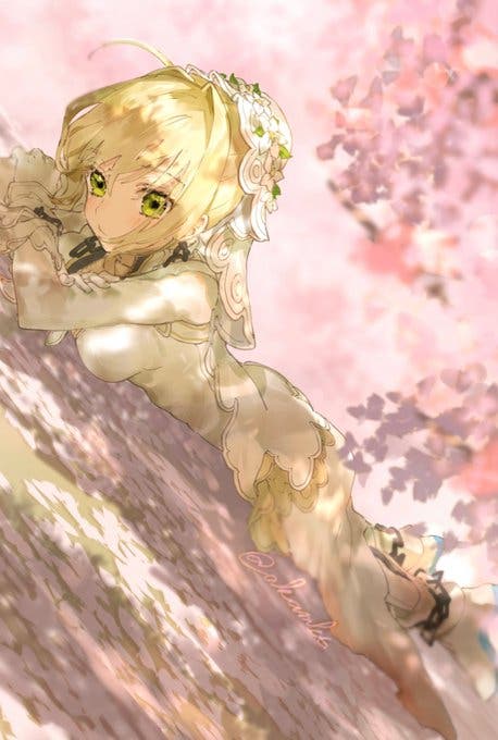 【FGO】桜ネロちゃま　Fate/GrandOrderのイラスト紹介2833