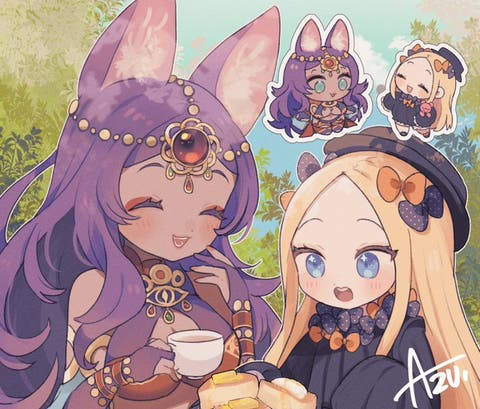 【FGO】ミドキャスさんとアビーちゃん！　Fate/GrandOrderのイラスト紹介3510