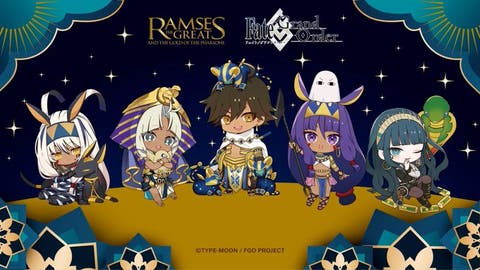 【ニュース】ラムセス大王展 ×「Fate/Grand Order」コラボグッズが発表。ミニキャラが本展描き下ろしイラストで登場
