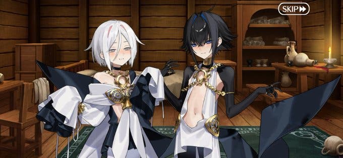 【FGO】名前はドーヴ(白い子)とレイヴン(黒い子)ちっこいのはロリなのかショタなのか