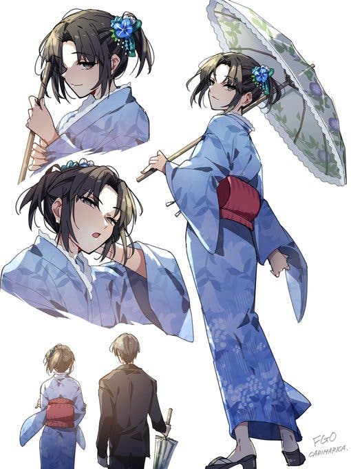 【FGO】両儀式　Fate/GrandOrderのイラスト紹介3669