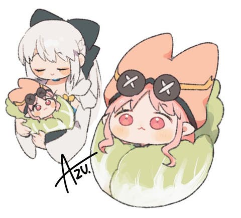 【FGO】白菜おくるみハベにゃん　Fate/GrandOrderのイラスト紹介3681